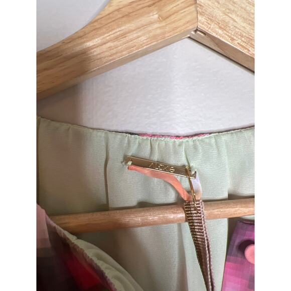 NWT Alexis Leonie Belted Abstract-Print Mini Dress Iridescent Size: Large - Picture 6 of 10